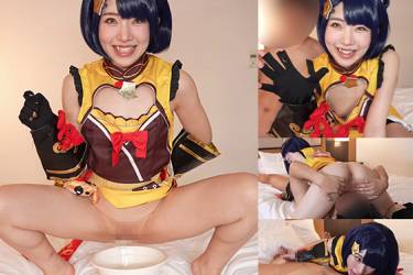 #012-おしっこで手コキ！148cm40kgのちびっこレイヤー莉子ちゃんが原神 香○コスで手コキ責め