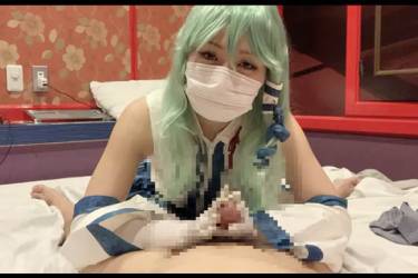 J系巫女さんの手袋コキ！気持ち良すぎて即昇天！