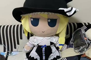 [实物]1m雾雨魔理沙fumo 大玩偶带帽子