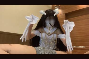 白手袋でシコシコ！サキュバスお姉さんの手コキ！