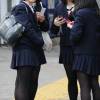 黒タイツ制服女子1,2,3,4,5,6