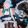 💙🌙【メイド／黒タイツ／足フェチ】十◯夜咲◯コス＆魅惑のぬるツヤ光沢黒タイツで密着ヌルぐちゅ足責めプレイ♡ ムッチリ太ももと足裏で搾り取られるご奉仕フェチ動画