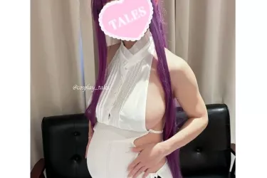 【ROYAL】Iカップ妊婦フェルン💜 ボテ腹ローアングルと爆乳おっぱいの谷間で我慢汁がビヨーンってのびるパイズリ動画💕（妊娠9ヶ月目・小町・妊婦時代）