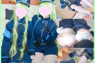 【３P動画✨】ブル〇カノ〇ミ＆ヒ〇リ💚えっちないたずらされて性癖崩壊♡シュポ〇キ双子に連続中出し交尾♡