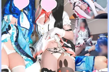 【３Ｐ動画♡】童貞お兄さん筆おろしハ〇撮り💙顔面騎乗で無理やり〇起させておちん〇んを騎乗位で優しく生〇メ💙おま〇こ食べ比べえっち♡
