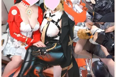 【コスプレ3P動画❤💛】「赤ちゃんたくさん産ませてもらおうね♡♡」大人気女性歌手とその護衛とホテルで密会♡自慰しながら濃厚孕ませえっち💛